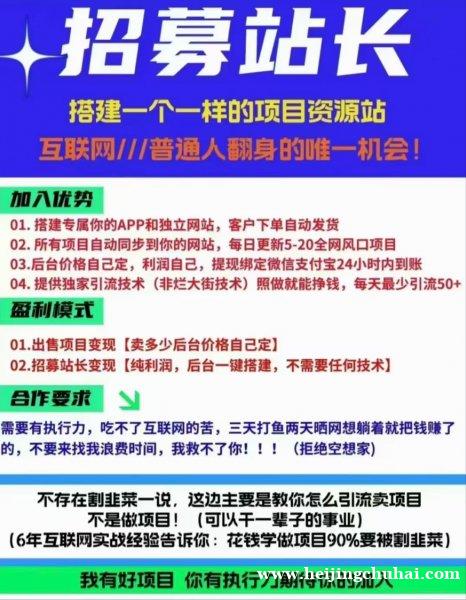 互联网创业项目整合网站商城招合伙人